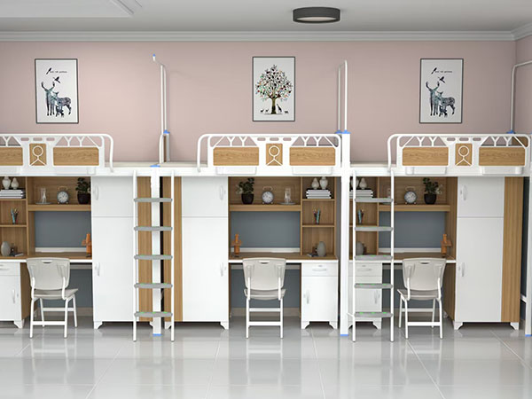 三连三人位侧梯组合床